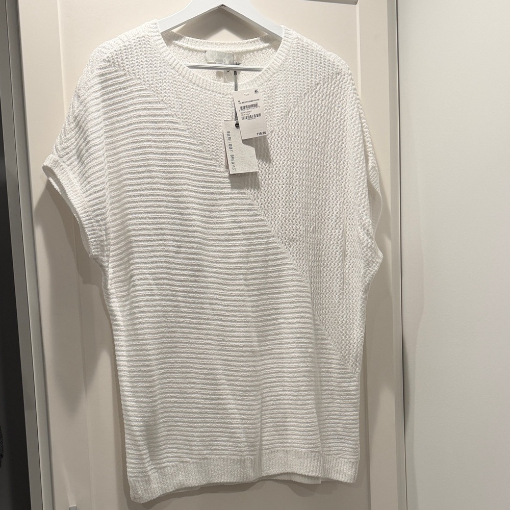 NWT Barefoot Dreams Knit Pullover Sweater